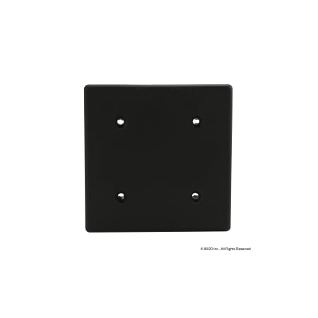 End Cap 90X90 4Pin Screw-In Nylon Blk MPN:12287