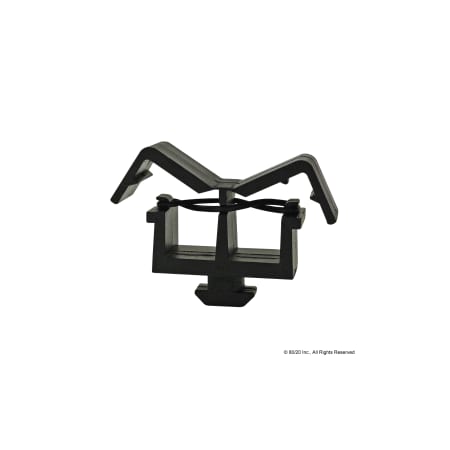Cable/Tube Clip 1/4 Turn Nylon Blk MPN:12319