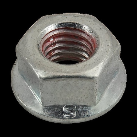 Flanged Hex Head Nylock Nut M8-1.25 Blue MPN:13-3758