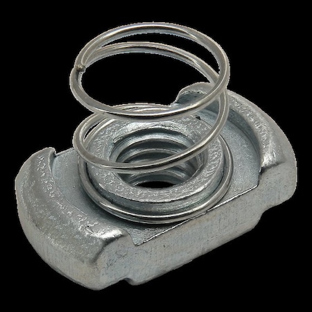 Drop in T-Nut, Steel, Zinc-Plated MPN:13108