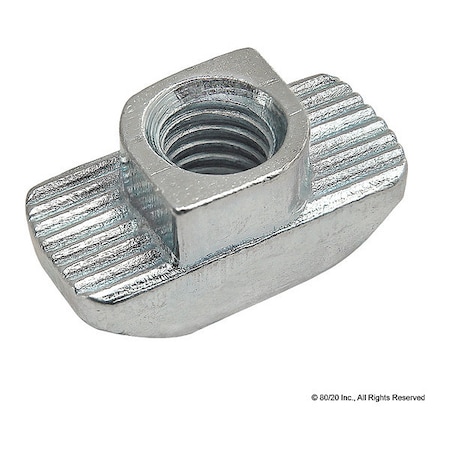 Drop in T-Nut, Steel, Zinc-Plated MPN:13116