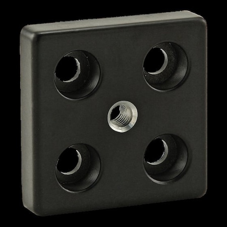 Base Plate 60X60 M8 Die Cast Zinc Pc Blk MPN:14035