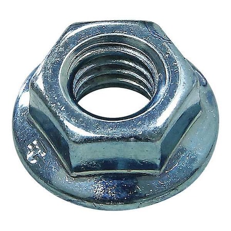 Flanged Hex Nut, Steel, Zinc-Plated MPN:14156