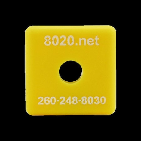 End Cap Yellow W/Push-Ins 1010 MPN:2015YEL