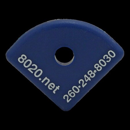 End Cap Blue W/Push-Ins 1012 MPN:2022BLU