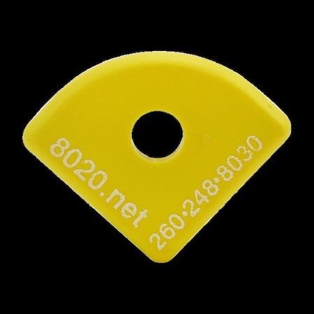 End Cap Yellow W/Push-Ins 1012 MPN:2022YEL
