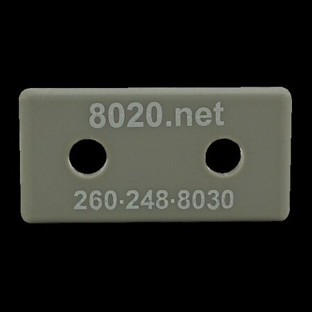 End Cap Gray W/Push-Ins 1020 MPN:2025GRA