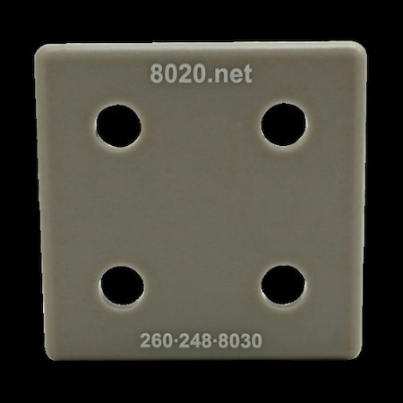 End Cap Gray W/Push-Ins 2020 MPN:2028GRA