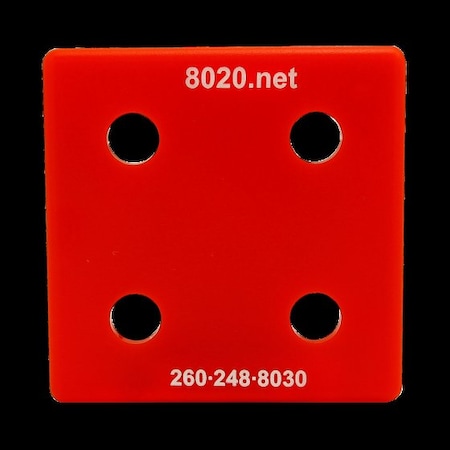End Cap Red W/Push-Ins 2020 MPN:2028RED