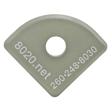 End Cap Gray W/Push-Ins 1517 MPN:2035GRA