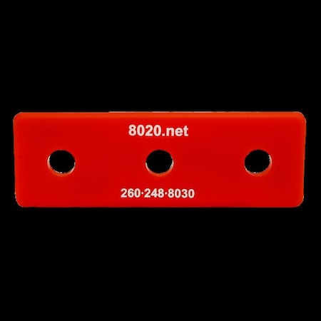 End Cap Red W/Push-Ins 1545 MPN:2046RED