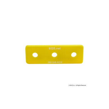 End Cap Yellow W/Push-Ins 1545 MPN:2046YEL