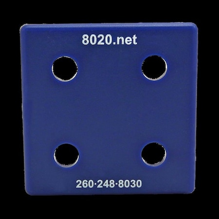 End Cap Blue W/Push-Ins 3030 MPN:2050BLU