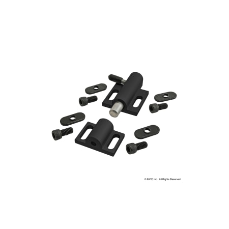 Black Deadbolt W/ Side Latch MPN:2107-BLACK