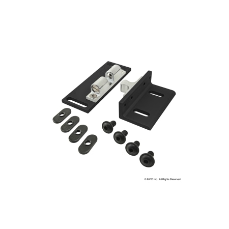 Blk Tension Ball Latch W/Mounting Brkts MPN:2134-BLACK
