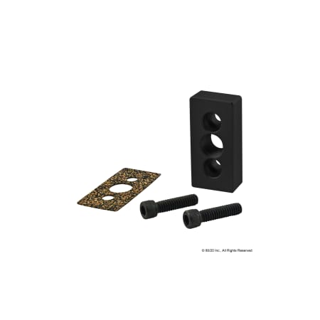 Pressure Manifold Feed Plate, 3 Hole MPN:2151-BLACK