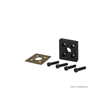 Sq. Pressure Manifold Feed Plate, 5 Hole MPN:2159-BLACK