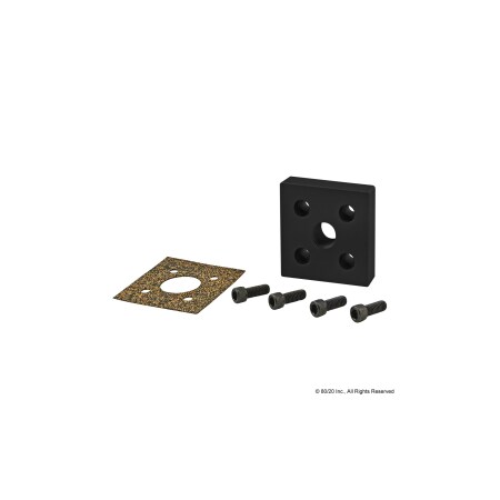 Sq. Pressure Manifold Feed Plate, 5 Hole MPN:2160-BLACK