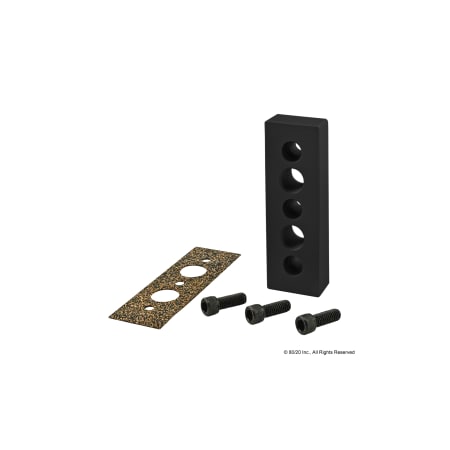 Rectang 5 Hole Press Manifold Feed Plate MPN:2162-BLACK