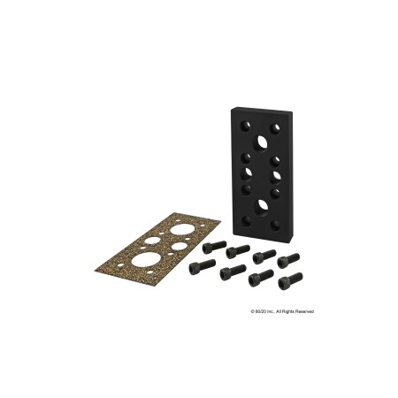 Pressure Manifold Feed Plate, 12 Hole MPN:2164-BLACK