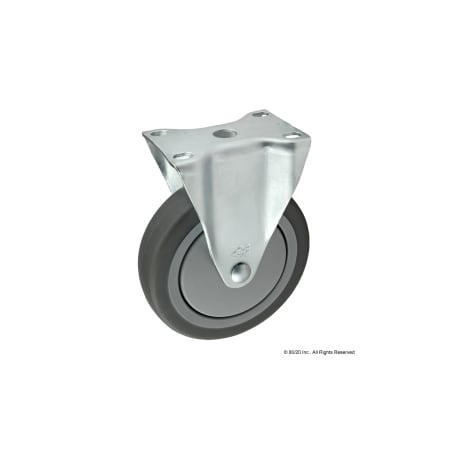 Flange Mount, Rigid Caster, 5