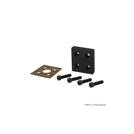 Pressure Manifold Stopper Plate, 4 Hole MPN:2349-BLACK