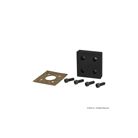 Pressure Manifold Stopper Plate, 4 Hole MPN:2350-BLACK