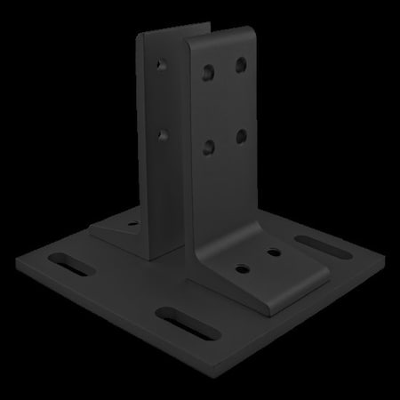 Black Floor Mount Base Plate For 1020 MPN:2385-BLACK
