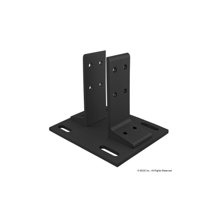 Black Floor Mount Base Plate For 2020 MPN:2387-BLACK