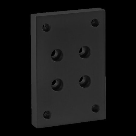 Flange Mount Caster Base Plate, 10 S MPN:2418-BLACK