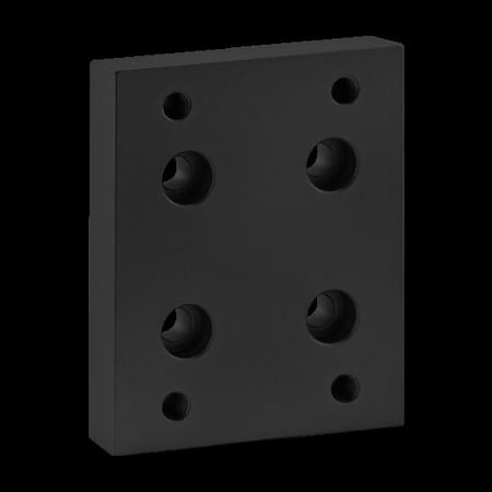 Flange Mount Caster Base Plate, 15 S MPN:2420-BLACK