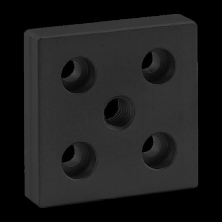 Ctr Tap Base Plate, 50mm X 50mm W/M10 Tap MPN:25-2131-BLACK