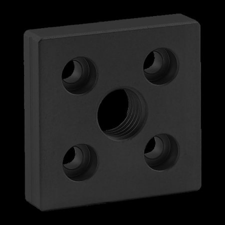Ctr Tap Base Plate, 50mm X 50mm W/M16 Tap MPN:25-2132-BLACK