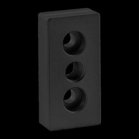 Ctr Tap Base Plate, 25mm X 50mm W/M10 Tap MPN:25-2137-BLACK