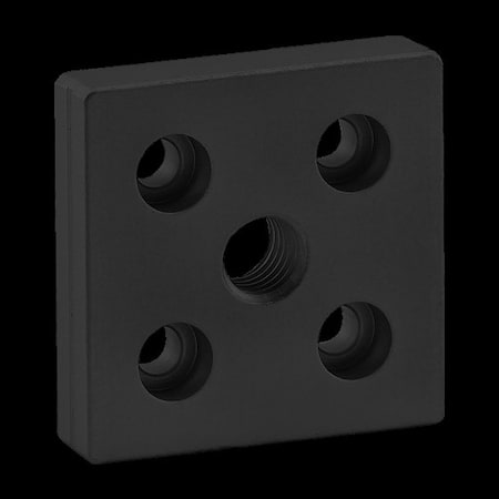 Ctr Tap Base Plate, 50mm X 50mm W/M12 Tap MPN:25-2139-BLACK