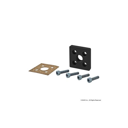 Sq. Pressure Manifold Feed Plate, 5 Hole MPN:25-2159-BLACK