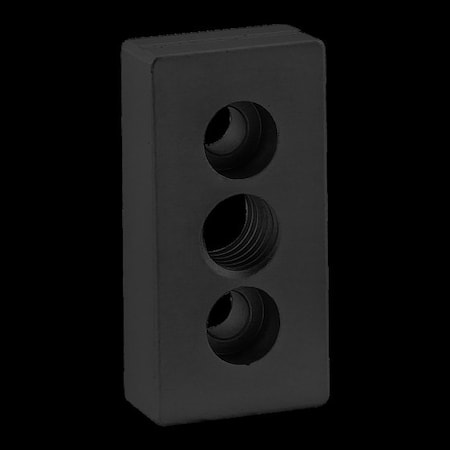 Ctr Tap Base Plate, 25mm X 50mm W/M12 Tap MPN:25-2361-BLACK