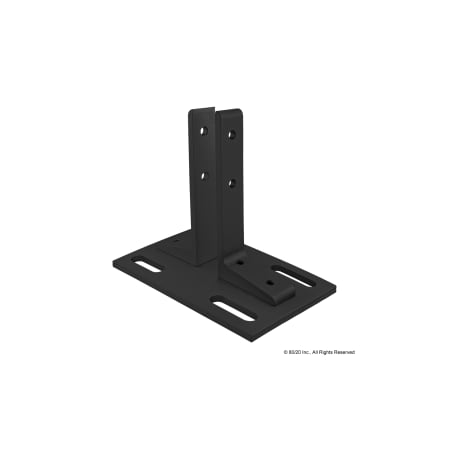 Black 25-2525 Floor Mount Base Plate MPN:25-2380-BLACK