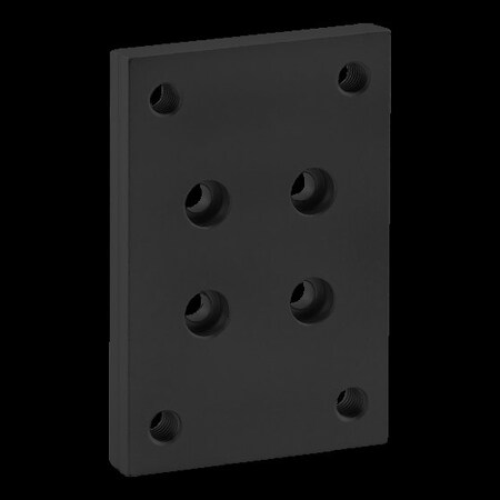 Flange Mount Caster Base Plate 25 S MPN:25-2418-BLACK