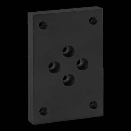 Flange Mount Caster Base Plate 25 S MPN:25-2419-BLACK