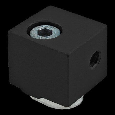 Black 25 S Panel Mount Block MPN:25-2427-BLACK
