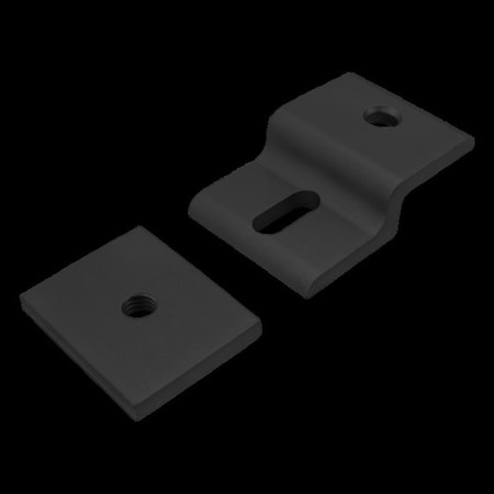 Single 25mm Mesh Retainer W/Back Plate MPN:25-2491-BLACK