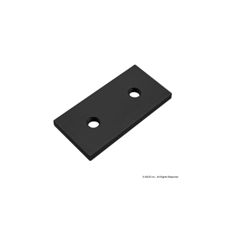 Black 50mm Double Backing Plate MPN:25-2495-BLACK