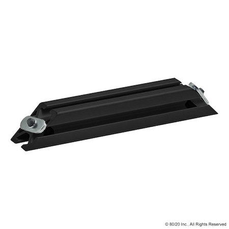 Support, 45 Deg., 25-2525X160mm, Blk Ano MPN:25-2565-BLACK