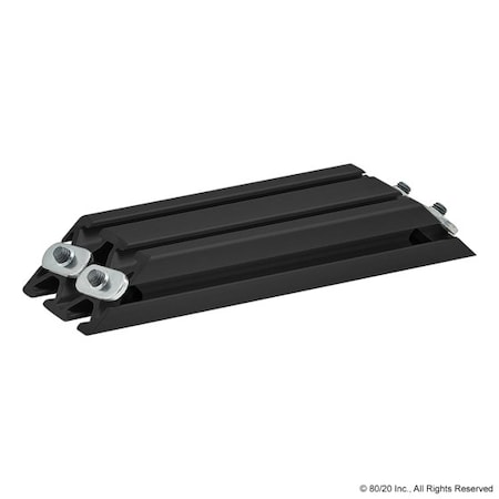 Support, 45 Deg., 25-2550X160mm, Blk Ano MPN:25-2566-BLACK