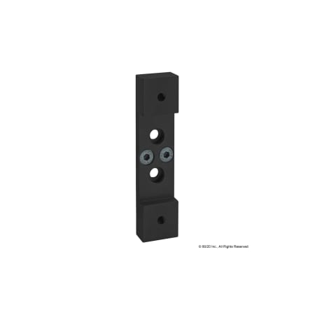 Black 25 S Roller Wheel Bracket MPN:25-2752-BLACK