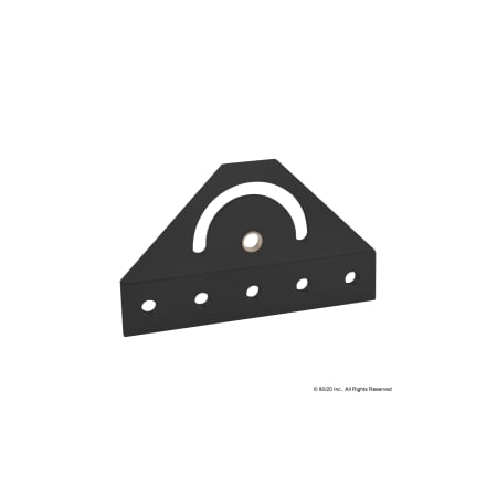 Black 25 S 180 Degree Pivot Bracket MPN:25-4024-BLACK