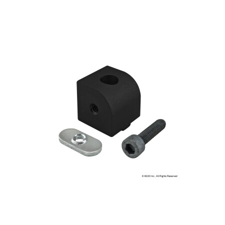 Black 25 S 0 Deg Right Angle Living Nub MPN:25-4025-BLACK