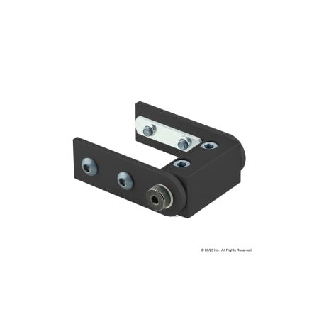 Rt Angle Univ Living Hinge W/Strt Arms MPN:25-4030-BLACK