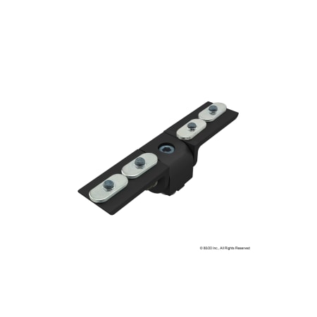 Rt Angle 0 Deg Living Hinge W/L-Arm 25S MPN:25-4031-BLACK